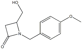 4-Hydroxymethyl-1-(4-methoxy-benzyl)-azetidin-2-one Structure