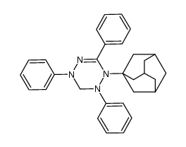 1-(adamantan-1-yl)-2,4,6-triphenyl-1,2,3,4-tetrahydro-1,2,4,5-tetrazine Structure