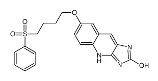 7-[4-(benzenesulfonyl)butoxy]-1,3-dihydroimidazo[4,5-b]quinolin-2-one Structure
