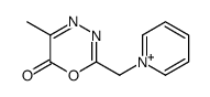 5-methyl-2-(pyridin-1-ium-1-ylmethyl)-1,3,4-oxadiazin-6-one Structure