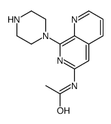 N-(8-piperazin-1-yl-1,7-naphthyridin-6-yl)acetamide Structure