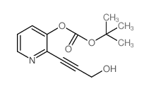 叔丁基2-(3-羟丙基-1-炔基)吡啶-3-碳酸基酯结构式