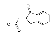 2-(1,3-二氢-1-氧代-2H-茚-2-亚基)乙酸结构式