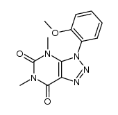 3-(2-methoxyphenyl)-4,6-dimethyl-3H-[1,2,3]triazolo[4,5-d]pyrimidine-5,7(4H,6H)-dione结构式