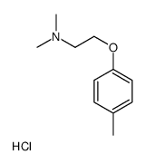 N, N-二甲基-2-(4-甲基苯氧基)乙胺盐酸盐结构式