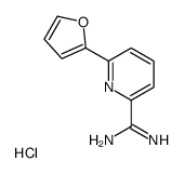 6-(呋喃-2-基)吡啶甲酰胺盐酸盐结构式