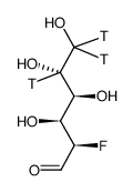 2-fluoro-2-deoxy-d-glucose, [5,6-3h]结构式
