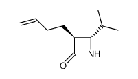 2-Azetidinone,3-(3-butenyl)-4-(1-methylethyl)-,trans-(9CI) structure