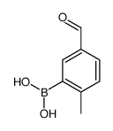 (5-Formyl-2-methylphenyl)boronic acid Structure