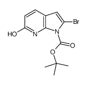 tert-butyl 2-bromo-6-oxo-7H-pyrrolo[2,3-b]pyridine-1-carboxylate Structure