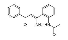 N-(2-(1-amino-3-oxo-3-phenylprop-1-en-1-yl)phenyl)acetamide Structure
