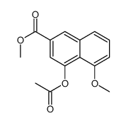 Methyl 4-acetoxy-5-methoxy-2-naphthoate Structure