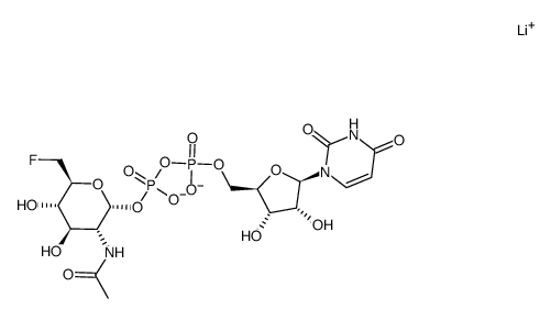 uridine 5'-( 2-acetamido-2,6-dideoxy-6-fluoroglucopyranosyl)diphosphate picture