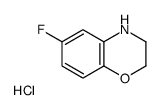 6-氟-3,4-二氢-2H-苯并[b][1,4]噁嗪盐酸盐结构式