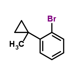 1-Bromo-2-(1-methylcyclopropyl)benzene Structure