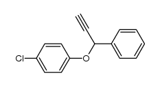 1-chloro-4-((1-phenylprop-2-yn-1-yl)oxy)benzene Structure