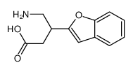 4-amino-3-benzo(b)furan-2-ylbutanoic acid structure