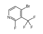 4-溴-2-氟-3-(三氟甲基)吡啶结构式