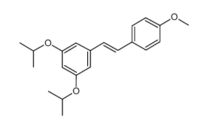 trans-3,5-diisopropoxy-4-methoxystilbene Structure