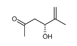 5-Hexen-2-one, 4-hydroxy-5-methyl-, (R)- (9CI)结构式