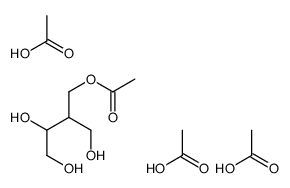 acetic acid,[3,4-dihydroxy-2-(hydroxymethyl)butyl] acetate结构式