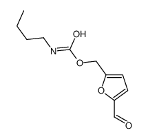 (5-formylfuran-2-yl)methyl N-butylcarbamate Structure