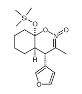 4-(3-furyl)-3-methyl-8a-(trimethylsiloxy)-4a,5,6,7,8,8a-hexahydro-4H-benzoxazine N-oxide结构式