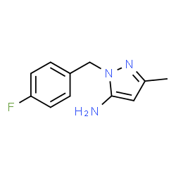 1-(4-Fluorobenzyl)-3-methyl-1H-pyrazol-5-amine结构式