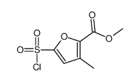 methyl 5-chlorosulfonyl-3-methylfuran-2-carboxylate Structure