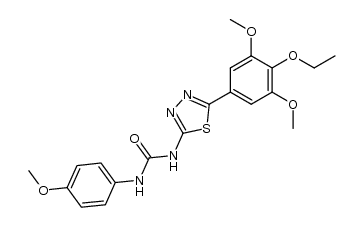 1-(5-(4-ethoxy-3,5-dimethoxyphenyl)-1,3,4-thiadiazol-2-yl)-3-(4-methoxyphenyl)urea Structure