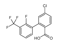 4-chloro-2-[2-fluoro-3-(trifluoromethyl)phenyl]benzoic acid Structure