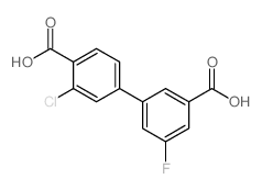 4-(3-羧基-5-氟苯基)-2-氯苯甲酸结构式