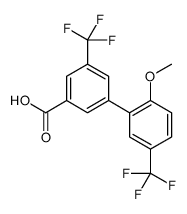 3-[2-methoxy-5-(trifluoromethyl)phenyl]-5-(trifluoromethyl)benzoic acid结构式