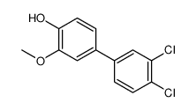 4-(3,4-dichlorophenyl)-2-methoxyphenol结构式