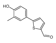 4-(5-Formylthiophen-2-yl)-2-methylphenol Structure