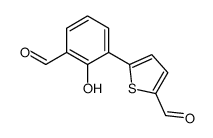 5-(3-formyl-2-hydroxyphenyl)thiophene-2-carbaldehyde结构式