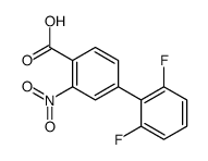 4-(2,6-difluorophenyl)-2-nitrobenzoic acid结构式