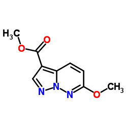 6-Methoxy-pyrazolo[1,5-b]pyridazine-3-carboxylic acid methyl ester Structure