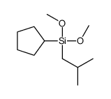 cyclopentyl-dimethoxy-(2-methylpropyl)silane结构式