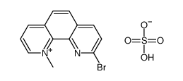 9-bromo-1-methyl-1,10-phenanthrolinium hydrogen sulfate Structure