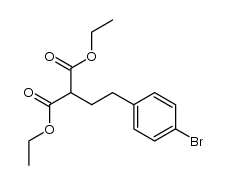 2-[2-(4-Bromophenyl)ethyl]propanedioic acid diethyl ester结构式