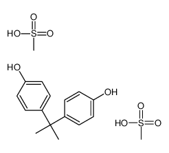4-[2-(4-hydroxyphenyl)propan-2-yl]phenol,methanesulfonic acid Structure