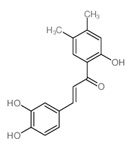 3-(3,4-Dihydroxyphenyl)-1-(2-hydroxy-4,5-dimethylphenyl)prop-2-en-1-one结构式