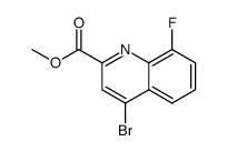 methyl 4-bromo-8-fluoroquinoline-2-carboxylate结构式