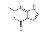 2-METHYL-7H-PYRROLO[2,3-D]PYRIMIDIN-4-OL结构式