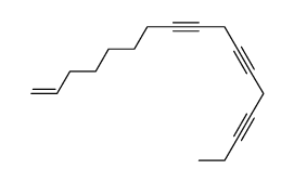 heptadeca-1-en-8,11,14-triyne Structure