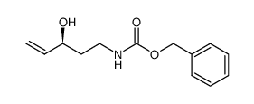 (S)-N-benzyloxycarbonyl-3-hydroxy-4-pentenylamine结构式