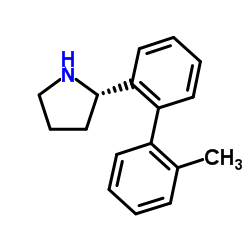(2S)-2-(2'-Methyl-2-biphenylyl)pyrrolidine Structure