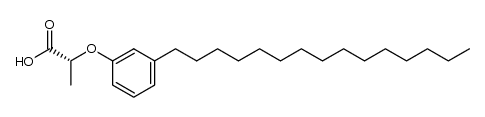 (R)-2-(3-pentadecylphenoxy)propanoic acid结构式