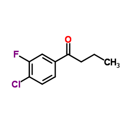 1-(4-Chloro-3-fluorophenyl)-1-butanone Structure